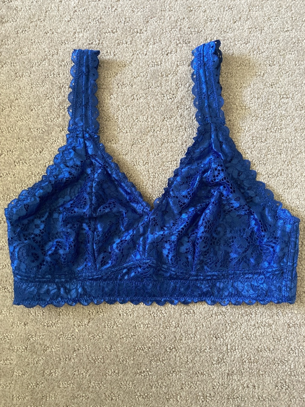 Parfait blue lace Adriana wireless bra/bralette, 38DD